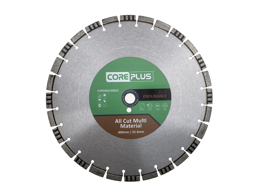 Coreplus CORDBAC40025 400 x 25mm Multi-Material Diamond Blade