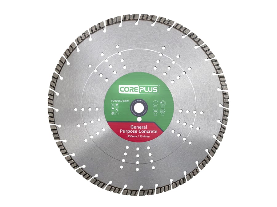 Coreplus CORDBCO45025 450 x 25mm General Purpose Concrete Diamond Blade