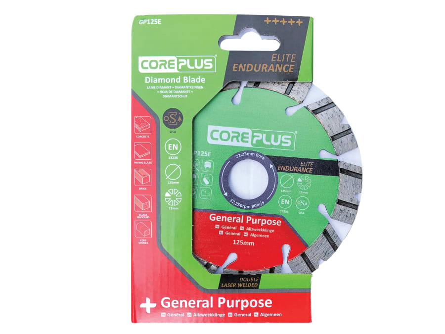 Coreplus CORDBGP125E 125mm General-Purpose Diamond Blade