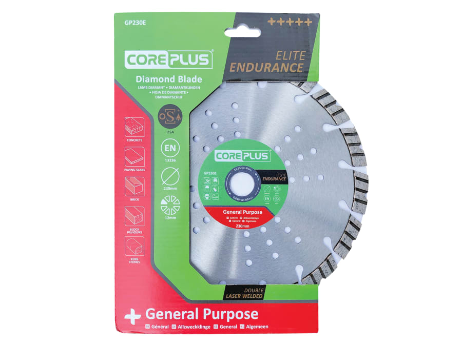 Coreplus CORDBGP230E 230mm General-Purpose Diamond Blade