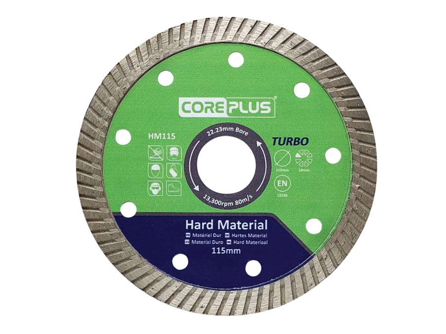 Coreplus CORDBHM115 115mm Hard Material Turbo Diamond Blade