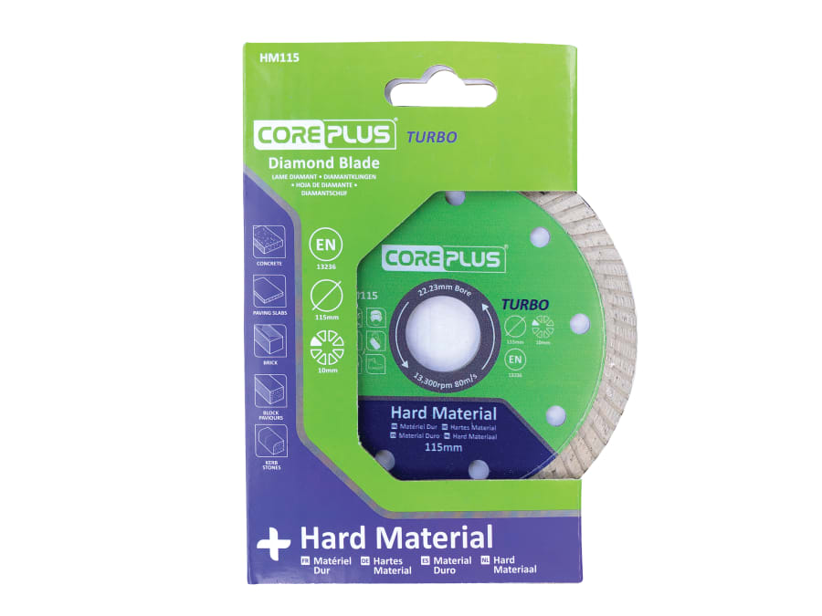 Coreplus CORDBHM115 115mm Hard Material Turbo Diamond Blade