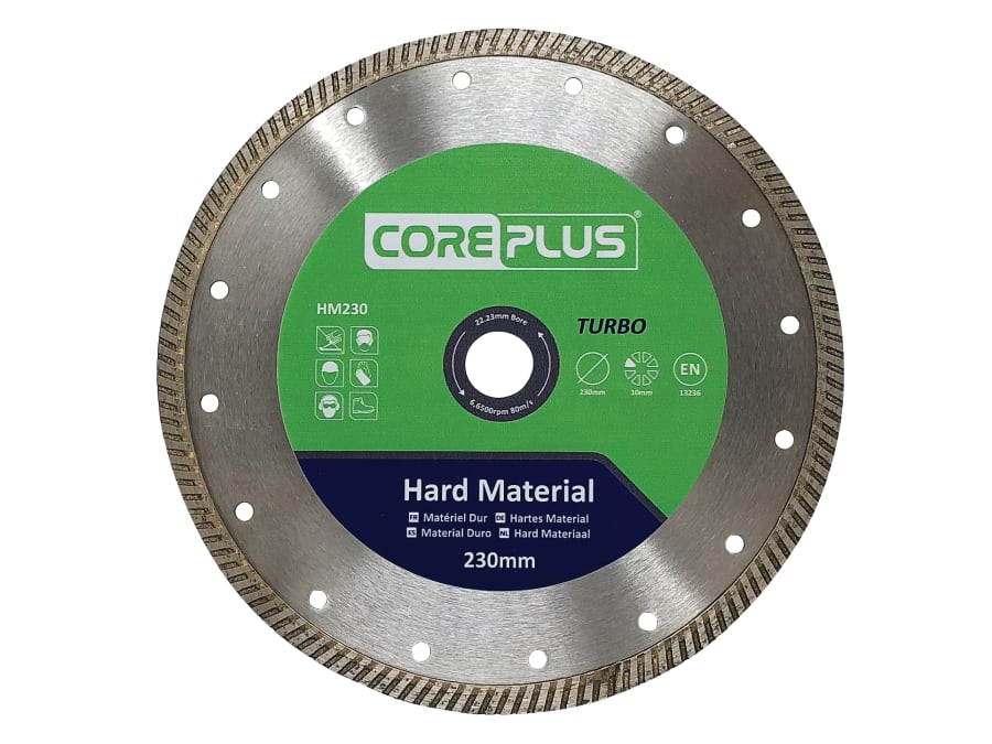 Coreplus CORDBHM230 230mm Hard Material Turbo Diamond Blade