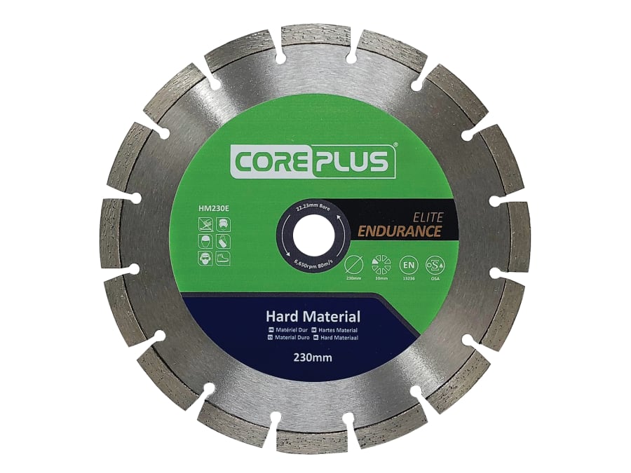 Coreplus CORDBHM230E 230mm Diamond Blade for Hard Materials