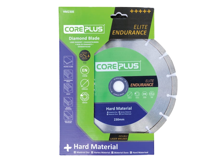 Coreplus CORDBHM230E 230mm Diamond Blade for Hard Materials