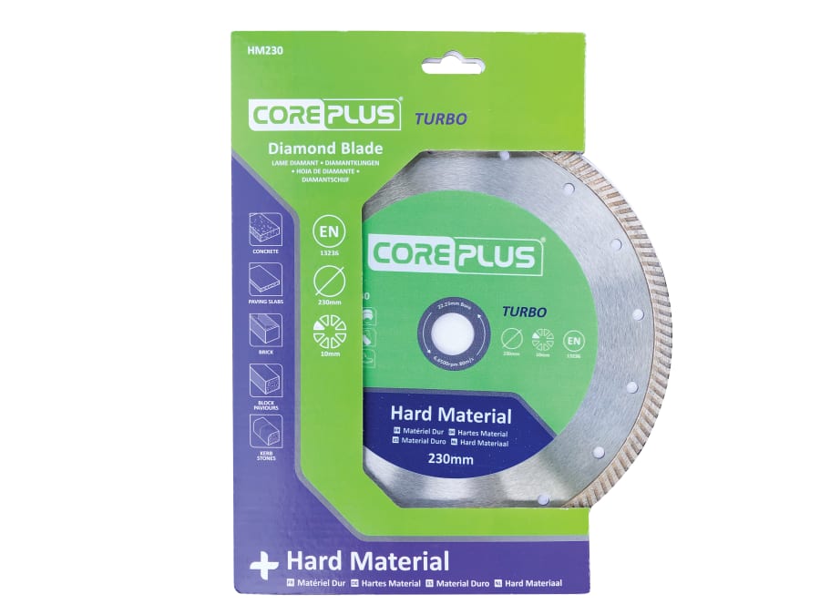 Coreplus CORDBHM230 230mm Hard Material Turbo Diamond Blade