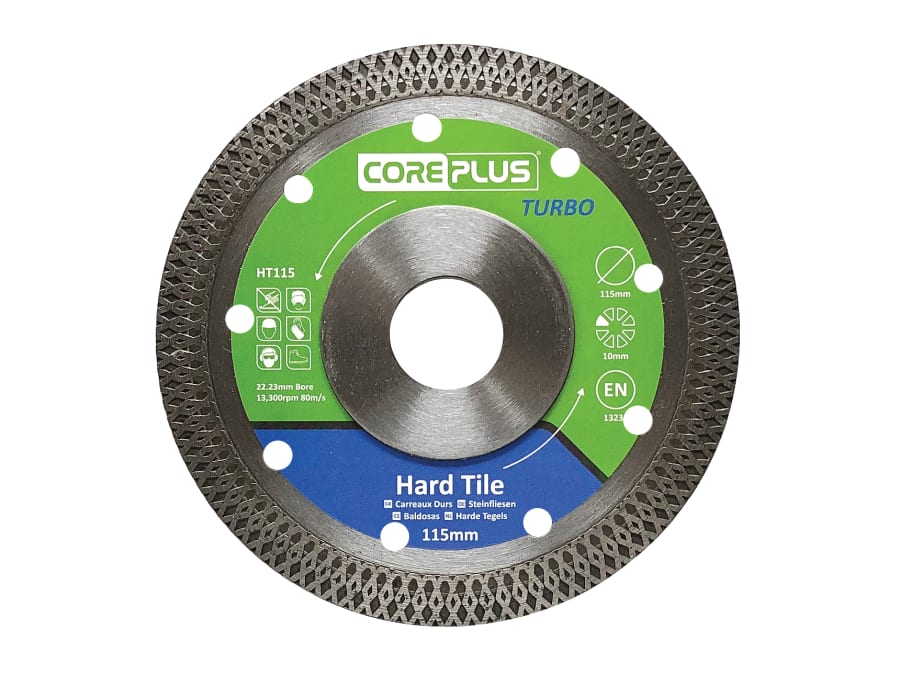 Coreplus CORDBHT115 115mm Hard Tile Turbo Diamond Blade