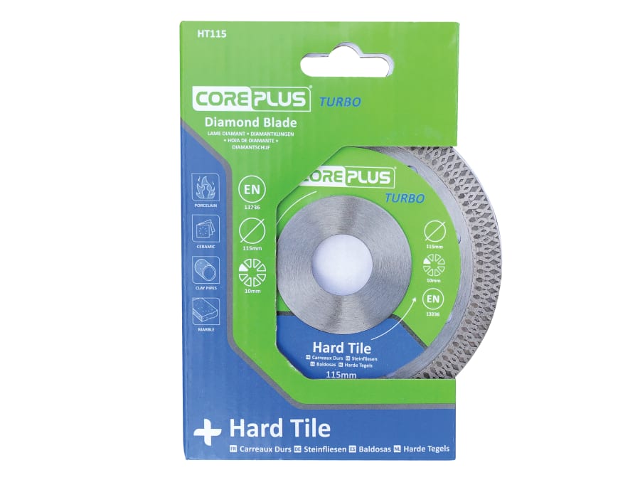Coreplus CORDBHT115 115mm Hard Tile Turbo Diamond Blade
