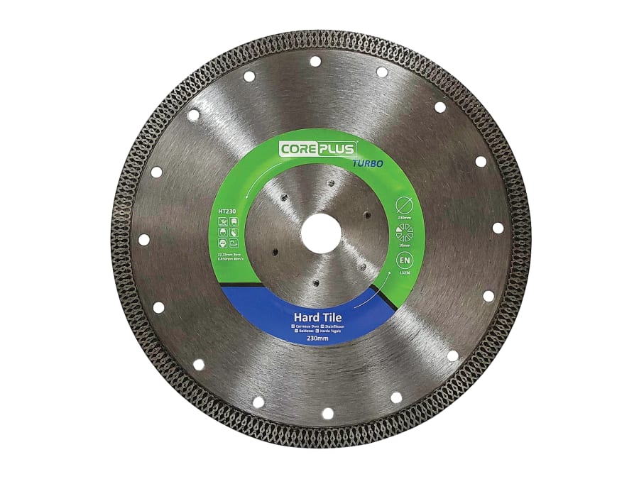 Coreplus CORDBHT230 230mm Hard Tile Turbo Diamond Blade
