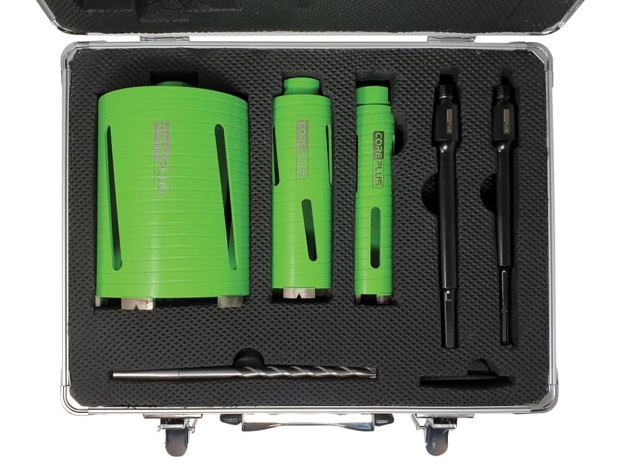 Coreplus CORDCDKIT7 Diamond Dry Core Drill Bit Set 7 Piece