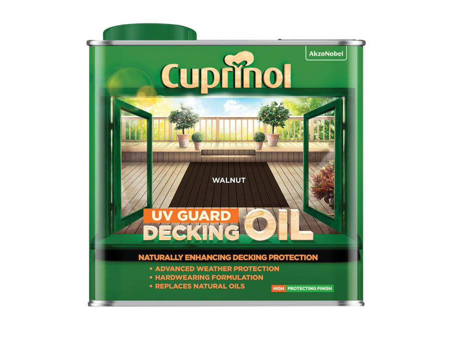 Cuprinol 5380729 UV Guard Decking Oil Walnut 2.5 Litre