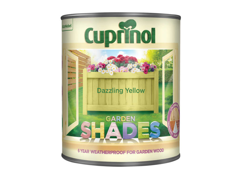 Cuprinol 5244471 Garden Shades Dazzling Yellow 1 Litre