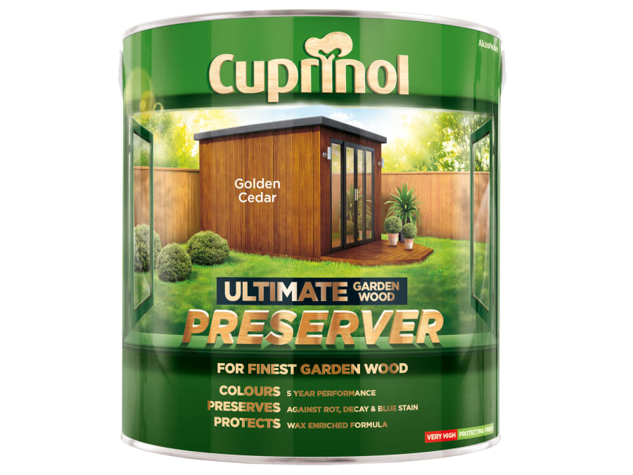 Cuprinol 5206088 Golden Cedar Wood Preserver 4 Litre
