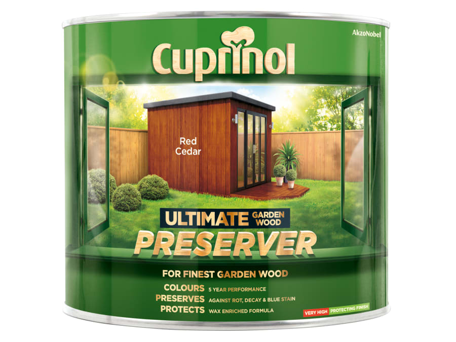 Cuprinol 5206081 Ultimate Garden Wood Preserver Red Cedar 1 Litre