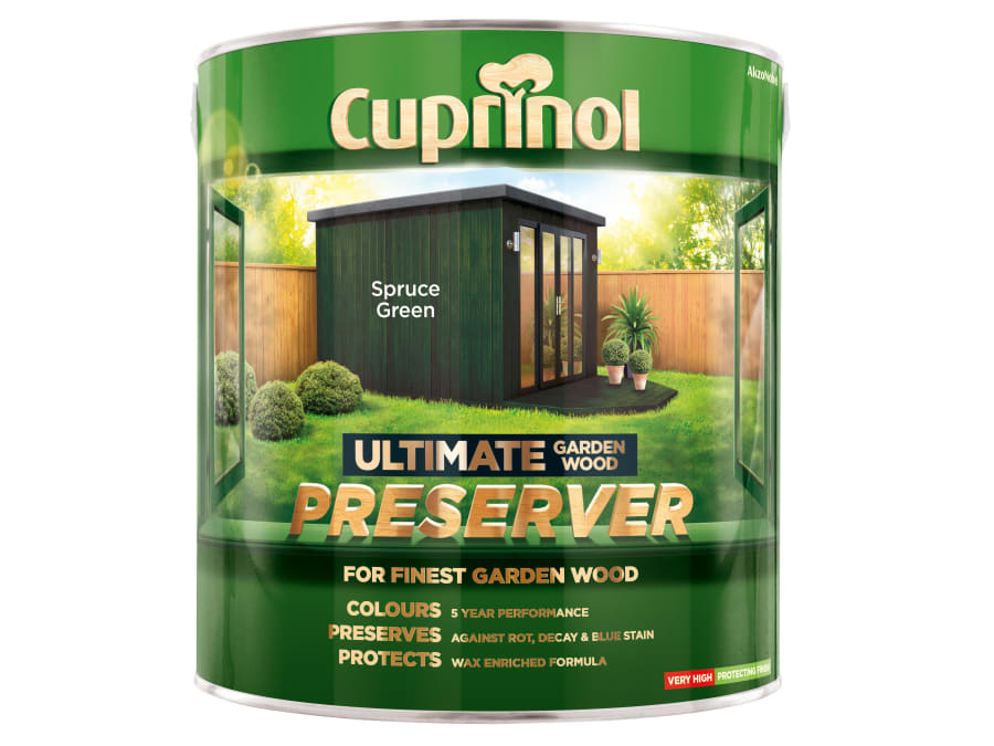Cuprinol 5206121 Wood Preserver Spruce Green 4 Litre