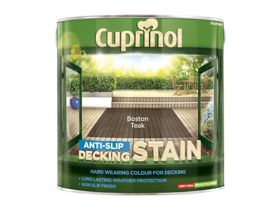 Cuprinol 5092617 Boston Teak Anti-Slip Decking Stain 2.5 Litre