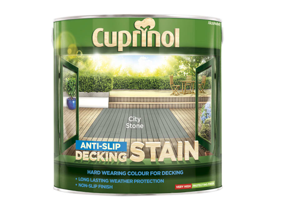 Cuprinol 5122408 City Stone Anti-Slip Decking Stain 2.5 Litre