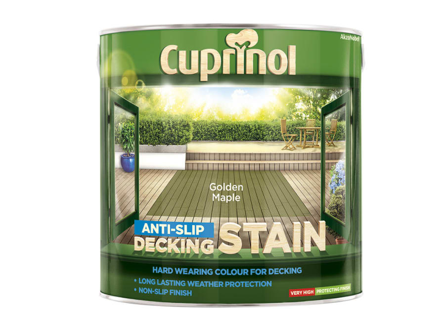 Cuprinol 5083465 Anti-Slip Decking Stain Golden Maple 2.5 Litre
