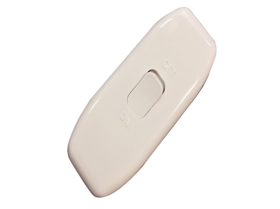 Dencon 2279WNB 6A 3 Core Through Switch White