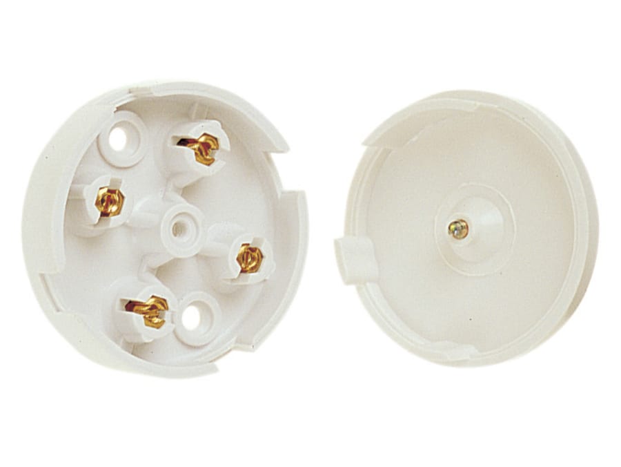 Dencon 4045WNB 5A 4 Terminal Junction Box White