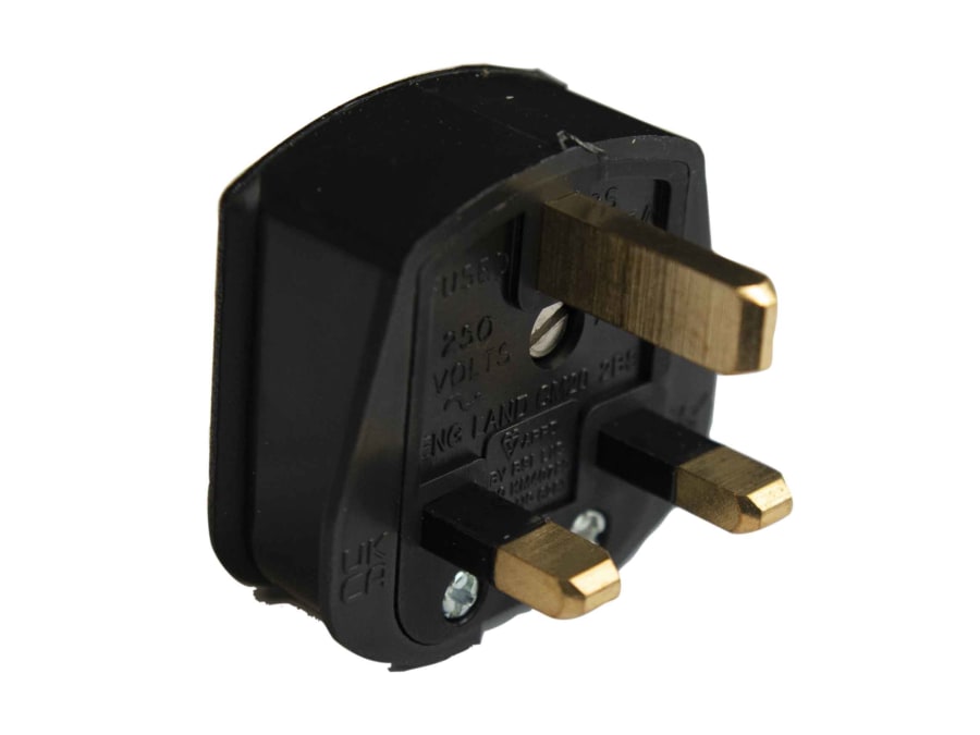 Dencon 6283BNB 13A 3 Pin Rubber Plug