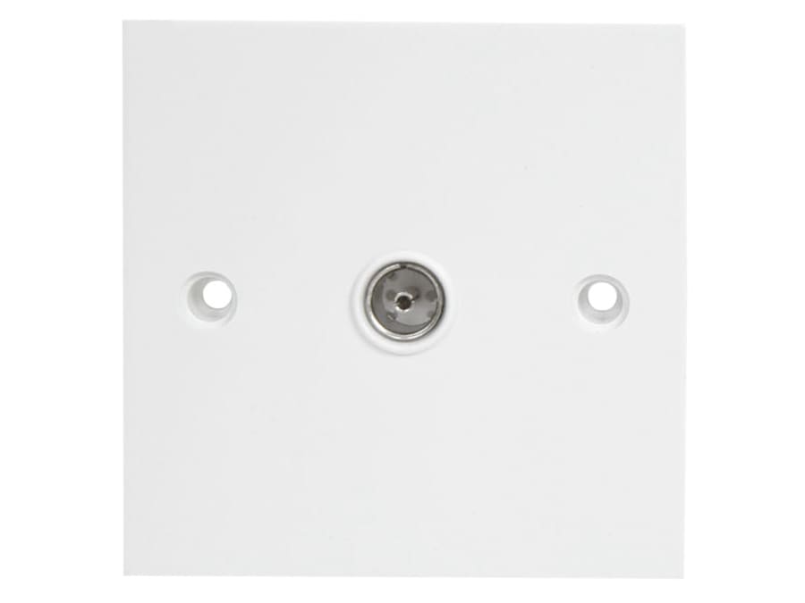 Dencon 7119NB Single Flush Coax TV Socket