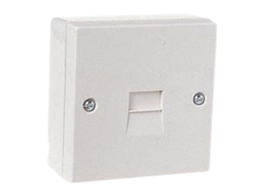 Dencon 7201 Telephone Socket 1 Way White