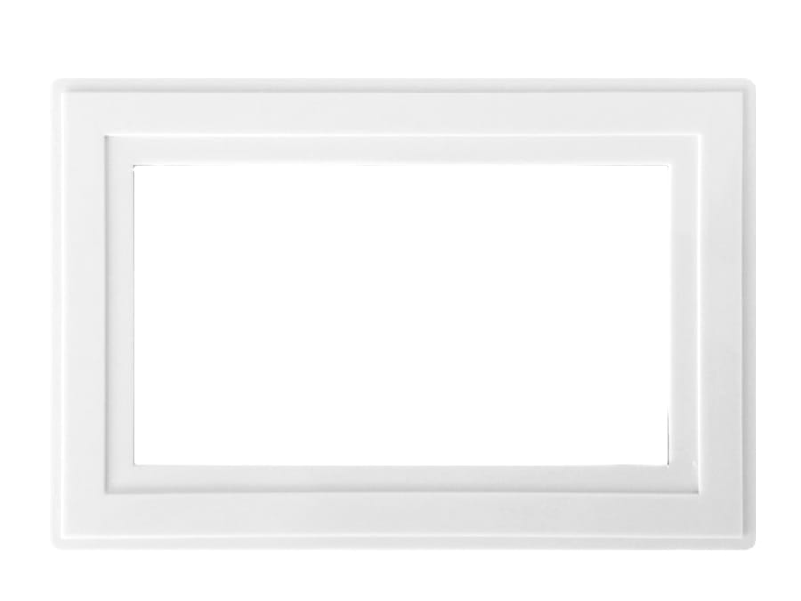 Dencon 88062NB White Finger Plate 2-Gang