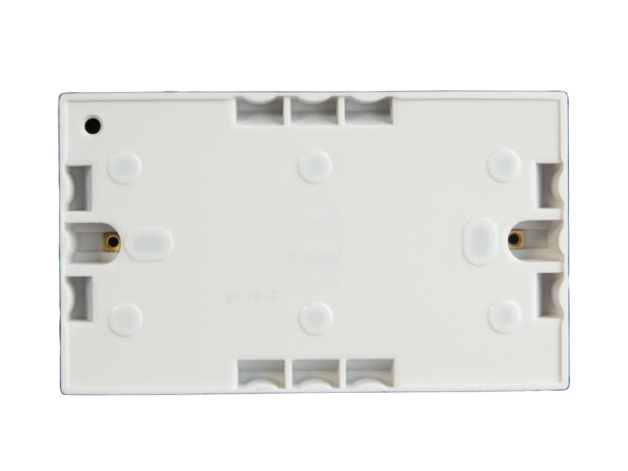 Dencon 8908NB 2-Gang Pattress Box 25mm