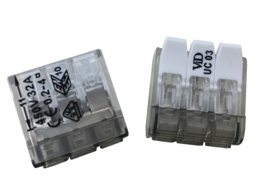 Dencon 9213NB 3 Pole Lever Connector 32A