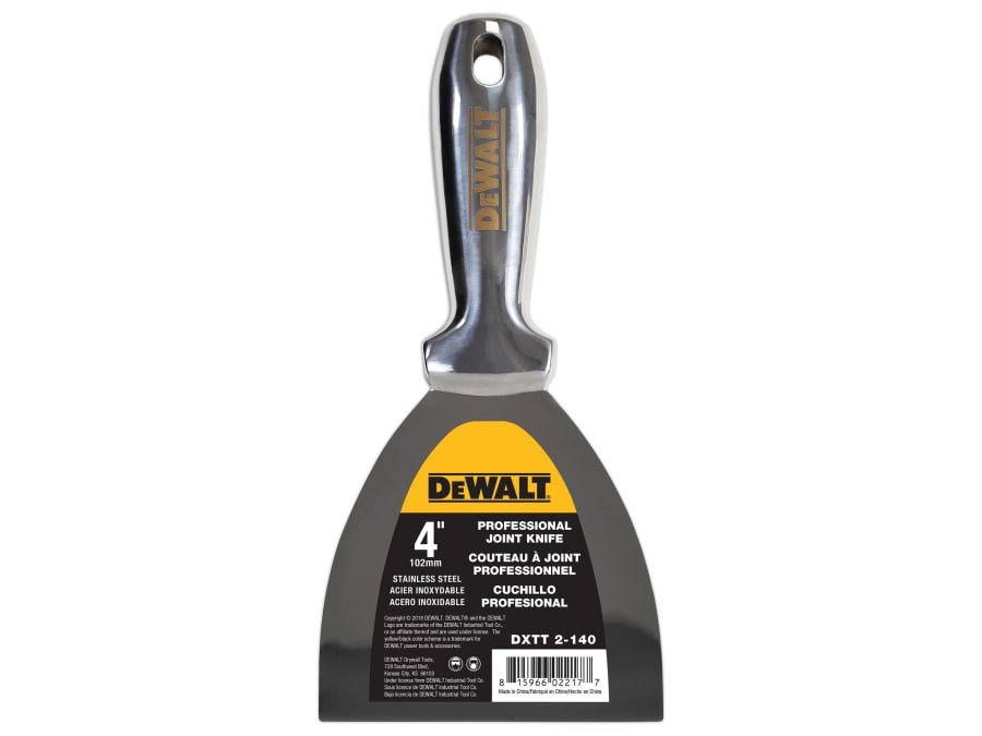 Dewalt Drywall EU2404 Stainless Steel Jointing Knife 100mm