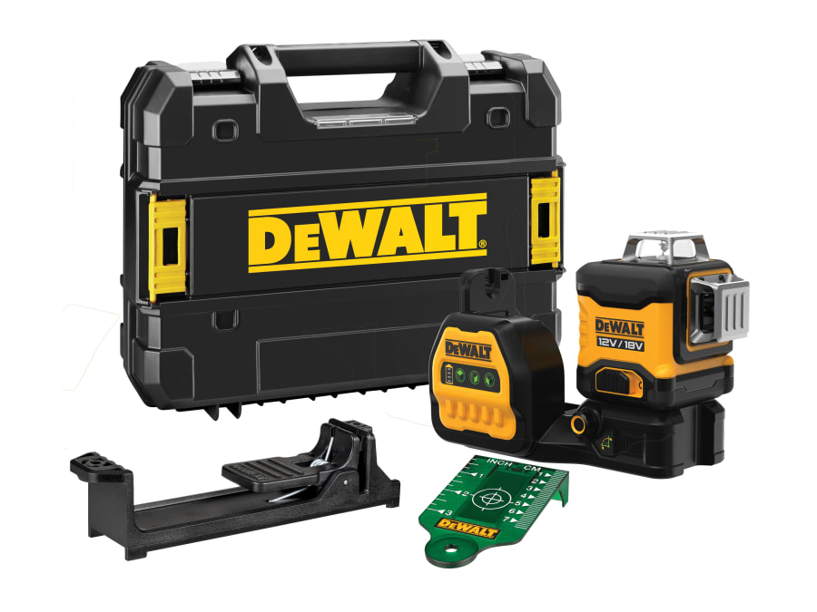 Dewalt Power Tools Dewalt DCE089NG18XJ 12/18V 3 x 360° Green Multi-Line Laser Bare Unit