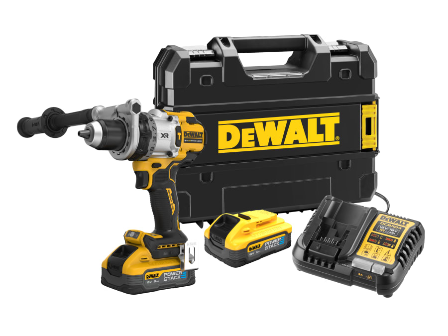 Dewalt Power Tools Dewalt DCD1007H2TGB 18V Hammer Drill with 2 × 5.0Ah POWERSTACK™