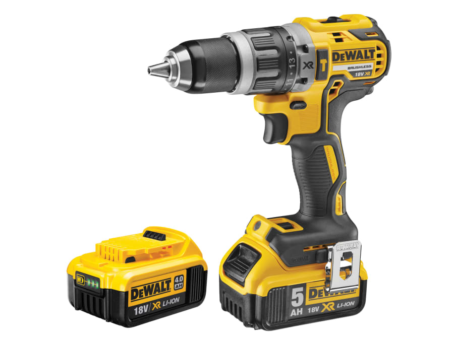 Dewalt Power Tools Dewalt DCD796P2GB 18V XR Brushless Combi Drill with 2 × 5.0Ah Batteries