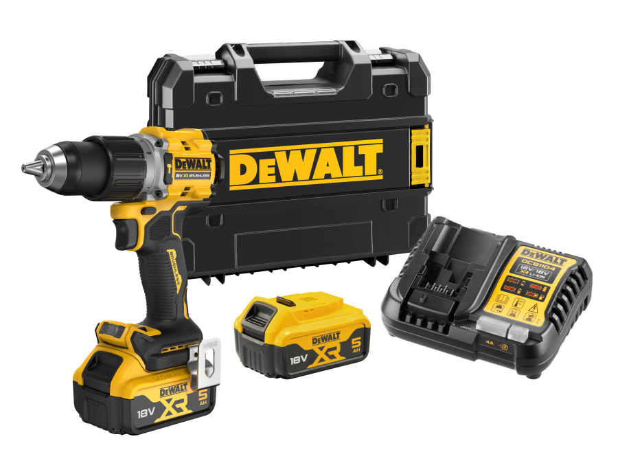 Dewalt Power Tools Dewalt DCD805P2TGB 18V XR Brushless Combi Drill with 2 × 5.0Ah