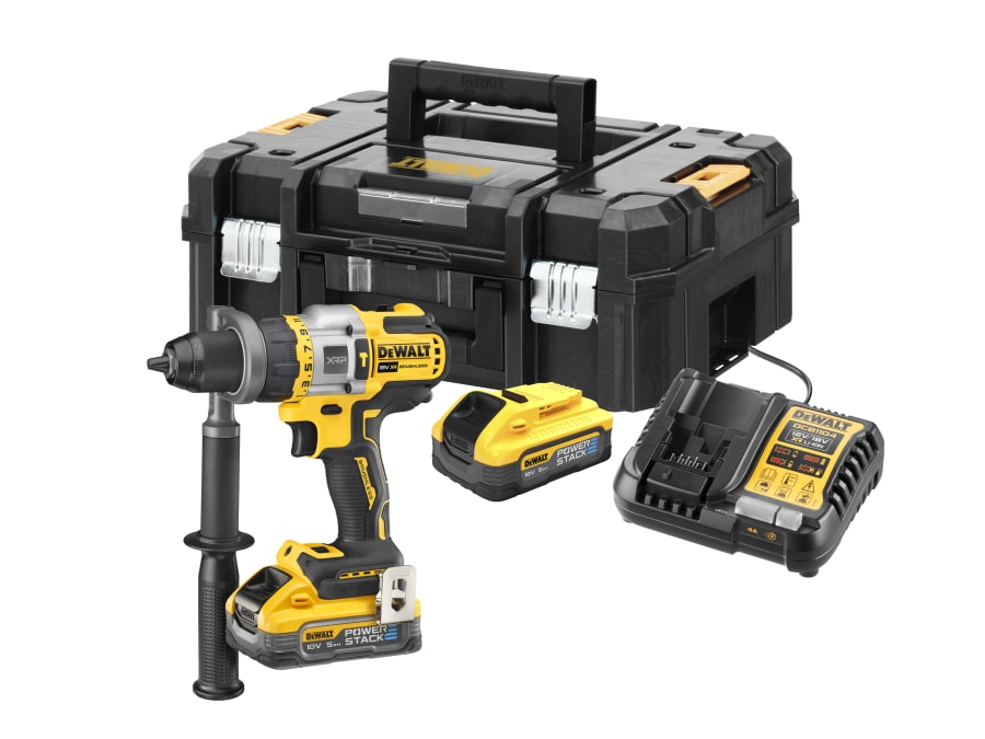 Dewalt Power Tools Dewalt DCD999H2TGB 18V XR XRP Brushless Combi Drill with 2 × 5.0Ah
