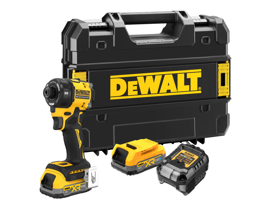 Dewalt Power Tools Dewalt DCF870E2TGB 18V XR Impact Driver with 2 × 1.7Ah POWERSTACK™