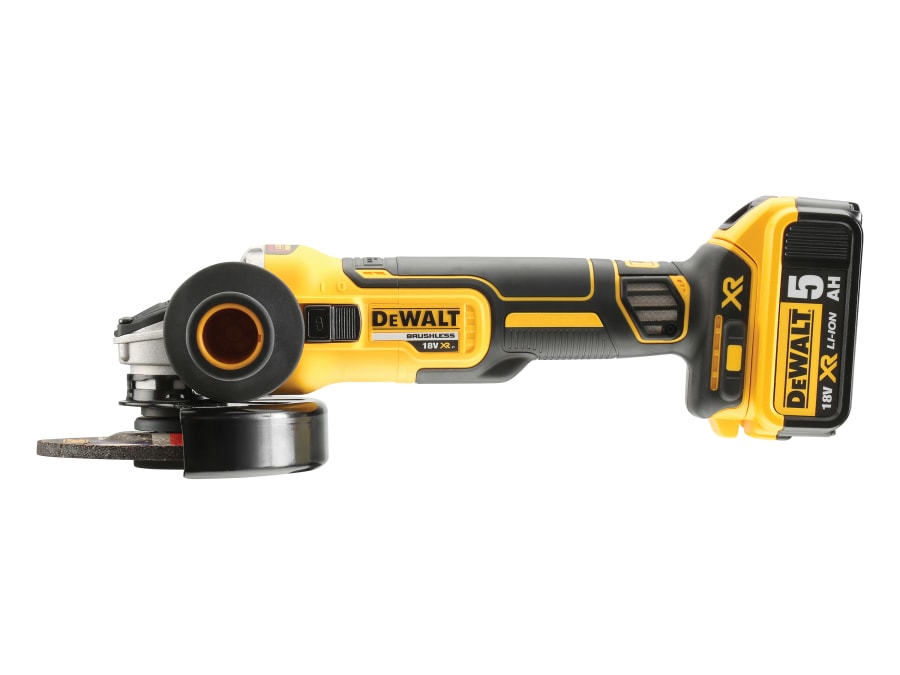 Dewalt Power Tools Dewalt DCG405P2GB 18V XR Brushless Angle Grinder 125mm with 2 × 5.0Ah