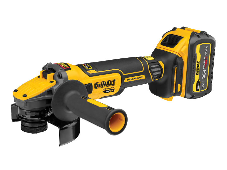 Dewalt Power Tools Dewalt DCG409T1GB 18V XR Brushless Angle Grinder with 1 × 6.0Ah Battery