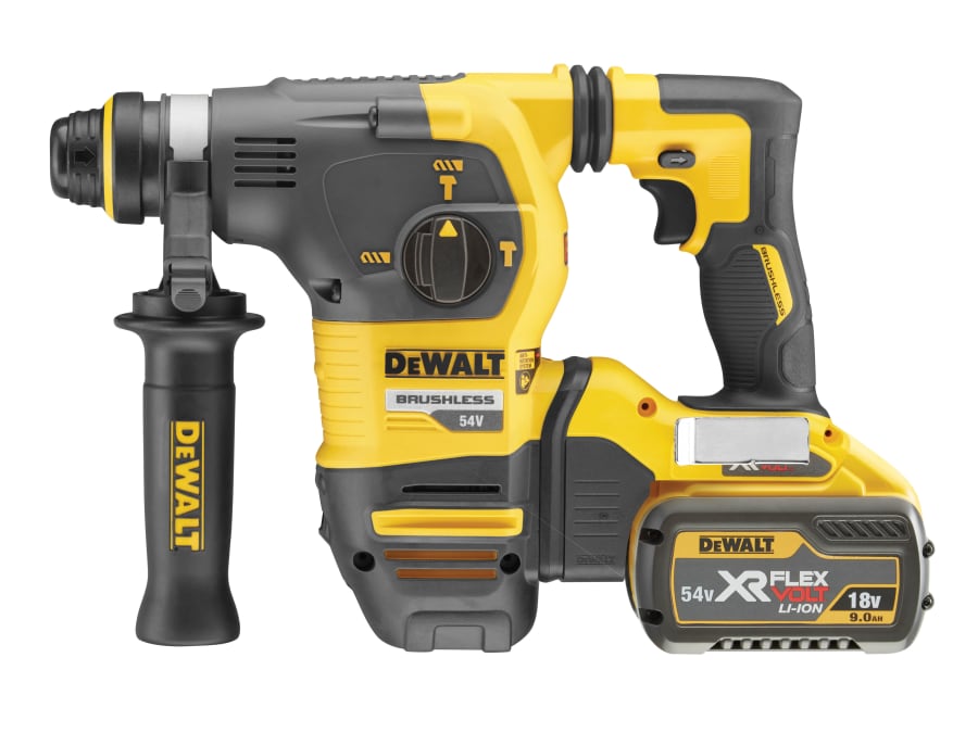 Dewalt Power Tools Dewalt DCH333X2GB 54V XR FlexVolt Brushless SDS Plus Hammer with 2 ×