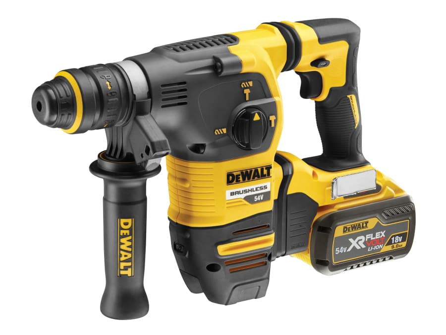 Dewalt Power Tools Dewalt DCH334X2GB 54V SDS Plus Hammer Drill with 2 × 9.0Ah Batteries