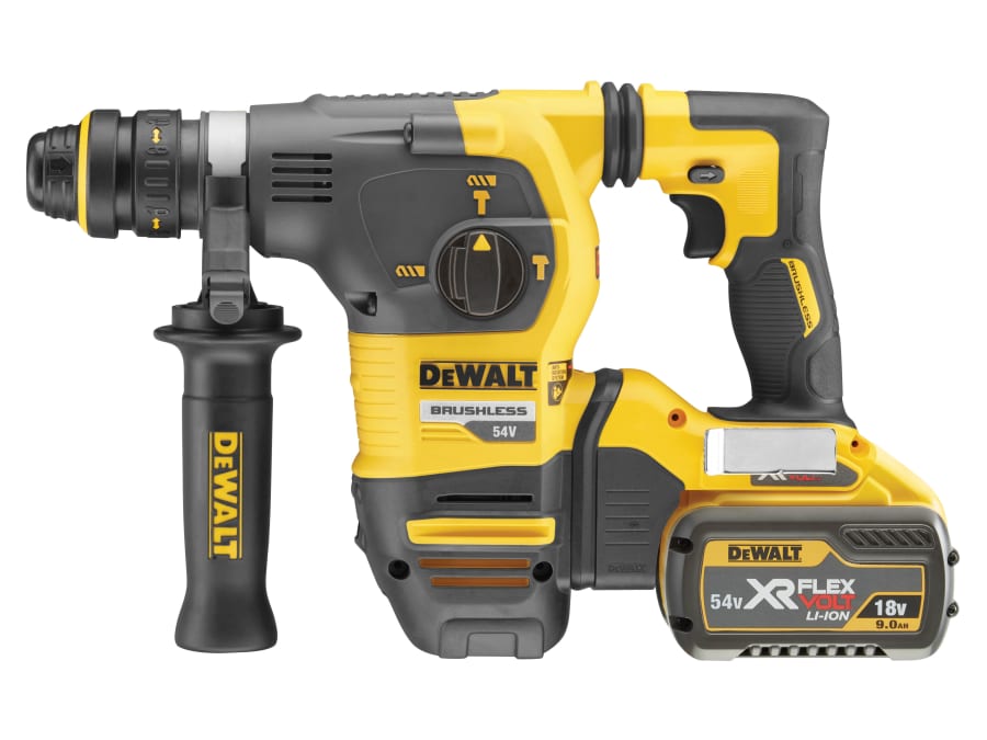Dewalt Power Tools Dewalt DCH334X2GB 54V SDS Plus Hammer Drill with 2 × 9.0Ah Batteries