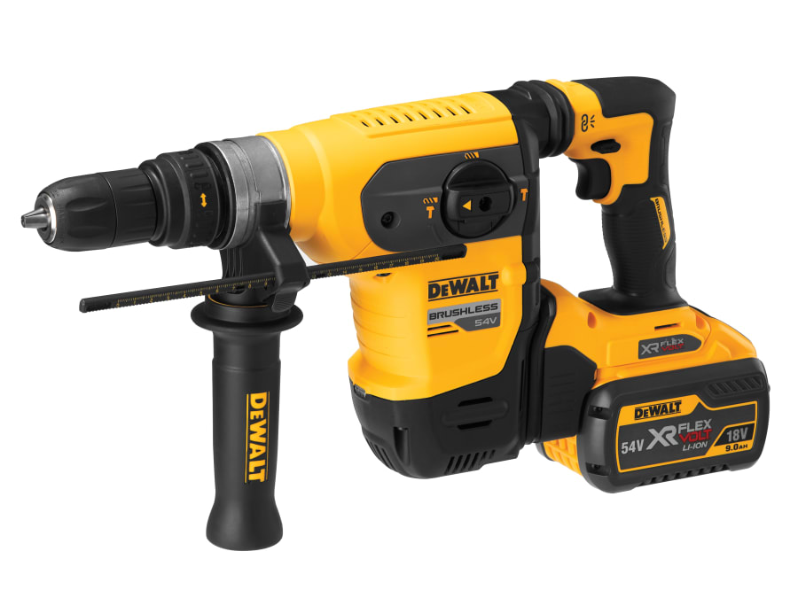 Dewalt Power Tools Dewalt DCH417X2GB 54V XR FlexVolt SDS Plus Hammer Drill with 2 × 3.0Ah