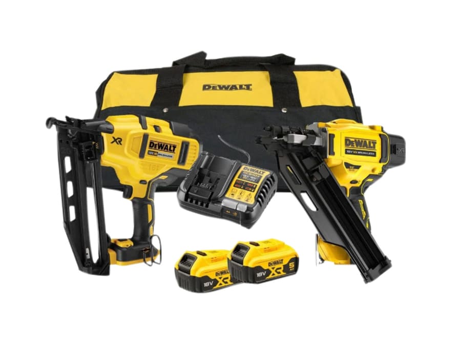 Dewalt Power Tools Dewalt DCK246P2GB 18V XR Nailer Kit with 2 × 5.0Ah Batteries