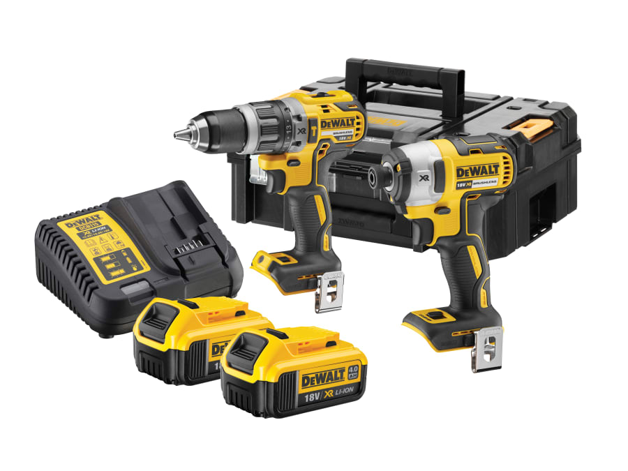 Dewalt Power Tools Dewalt DCK266M2TGB 18V XR Brushless Combi Drill and Impact Driver Twin