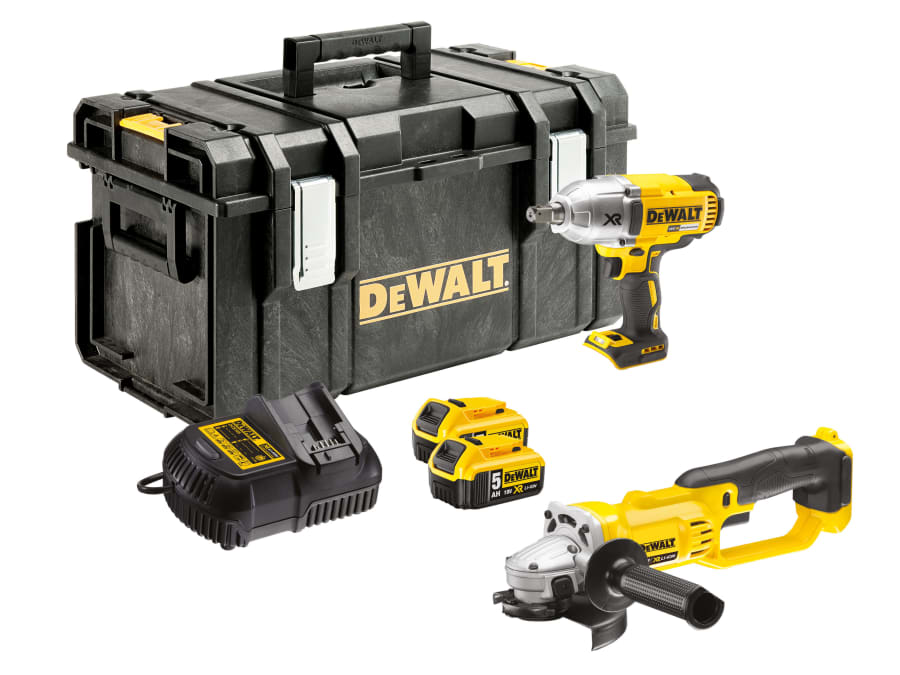 Dewalt Power Tools Dewalt DCK269P2GB 18V XR Brushless Twin Pack with 2 × 5.0Ah Batteries