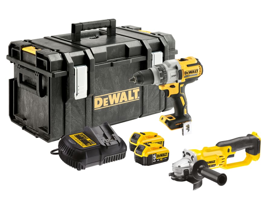 Dewalt Power Tools Dewalt DCK278P2GB 18V XR Twin Pack with 2 × 5.0Ah Batteries