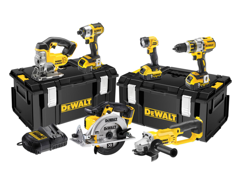 Dewalt Power Tools Dewalt DCK694P3GB 18V 6 Piece Kit with 3 × 5.0Ah Batteries