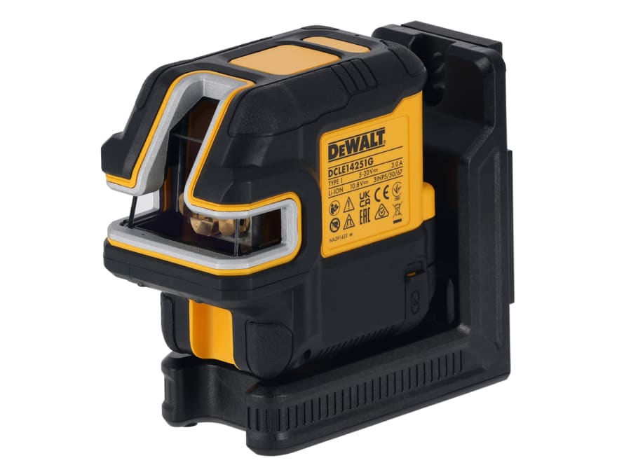 Dewalt Power Tools Dewalt DCLE14251GBXJ Green Beam USB Cross Line Laser with Five Spots