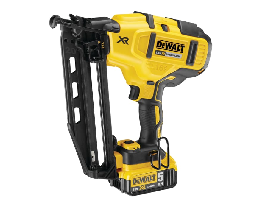 Dewalt Power Tools Dewalt DCN660P2GB 18V XR Brushless Second Fix Nailer with 2 × 5.0Ah